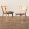 Baxton Studio Dannell Mid-Century Modern Grey Fabric and Natural Oak Finished Wood 2-Piece Dining Chair Set 236-2PC-13294-ZORO - alternate 2